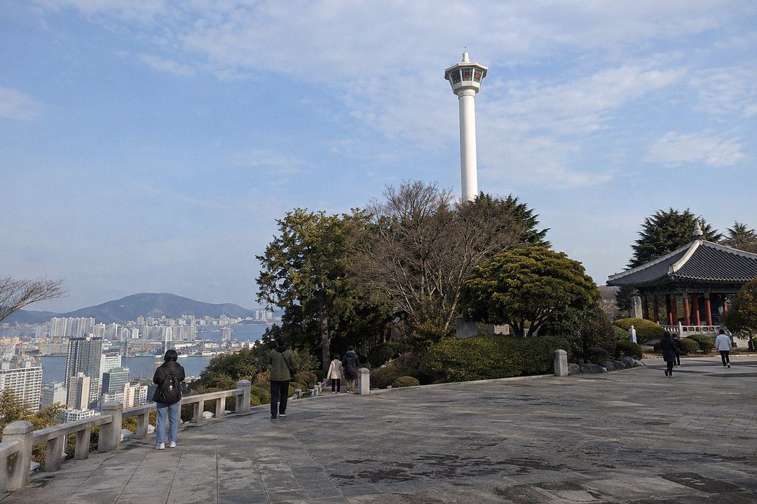 Yongdusan Park and Busan Tower (AI-generated illustrative image)