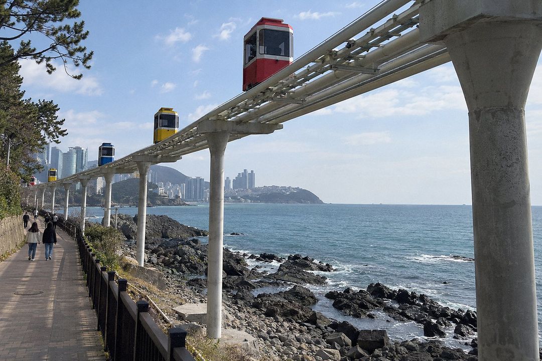 Haeundae Blueline Park (AI-generated illustrative image)