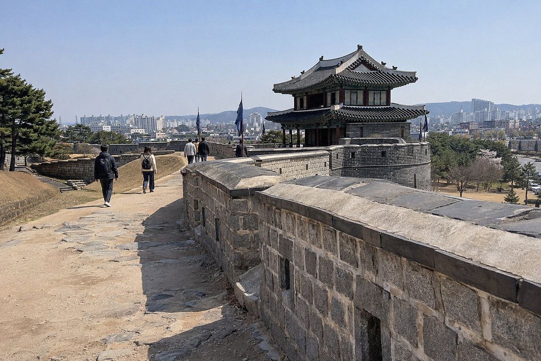 Hwaseong Fortress (AI-generated illustrative image)