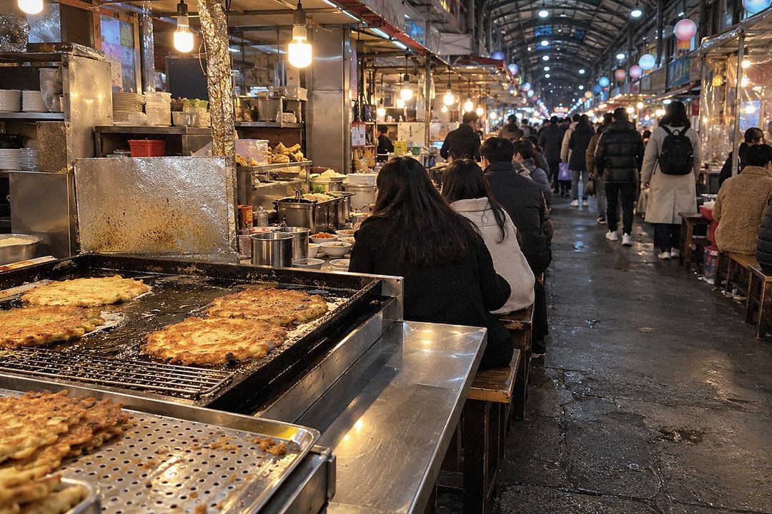 Gwangjang Market (AI-generated illustrative image)