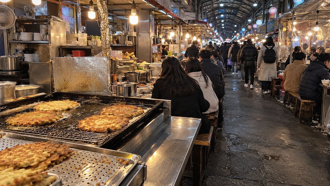 Gwangjang Market (AI-generated illustrative image)