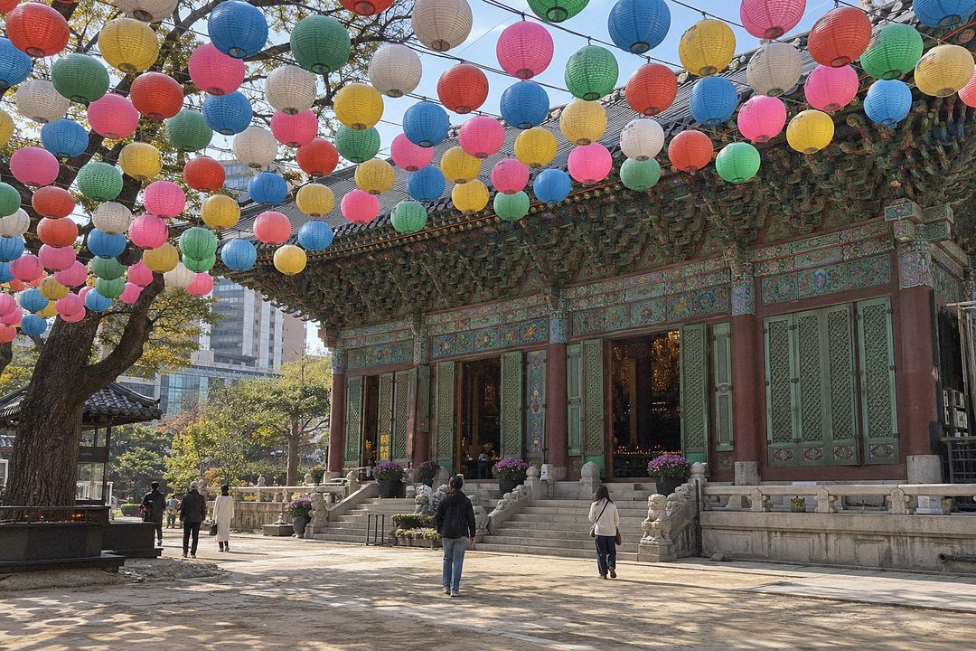 Jogyesa Temple (AI-generated illustrative image)